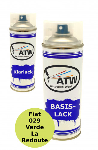 Autolack für Fiat 029 Verde La Redoute+400ml Klarlack Set